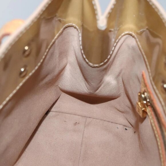 LOUIS VUITTON Monogram Vernis Reade PM Hand Bag Noisette M91334 LV Auth 134756 - Picture 13 of 16